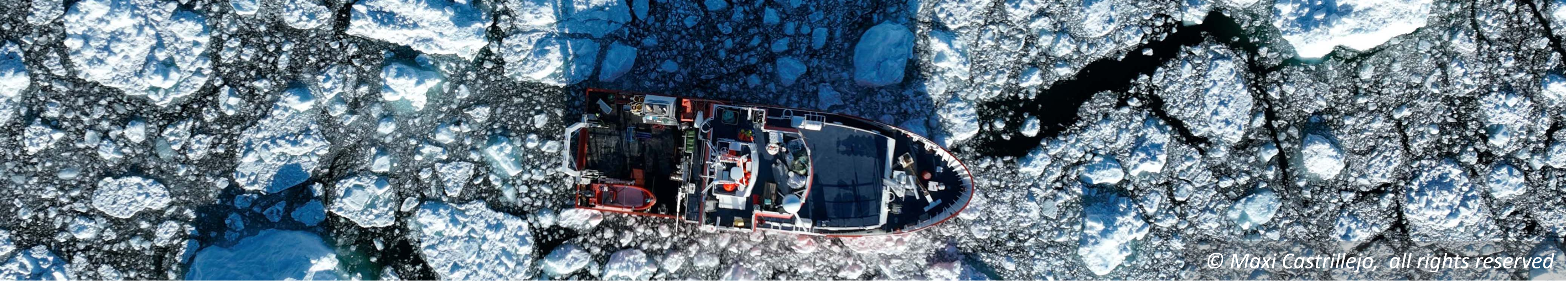 Two students explore the fjords of Greenland aboard a research vessel